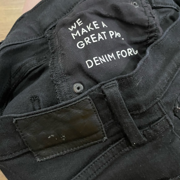 Denim Forum The Lola High Rise Skinny Black Jean Aritzia 25L 26W - Picture 8 of 9